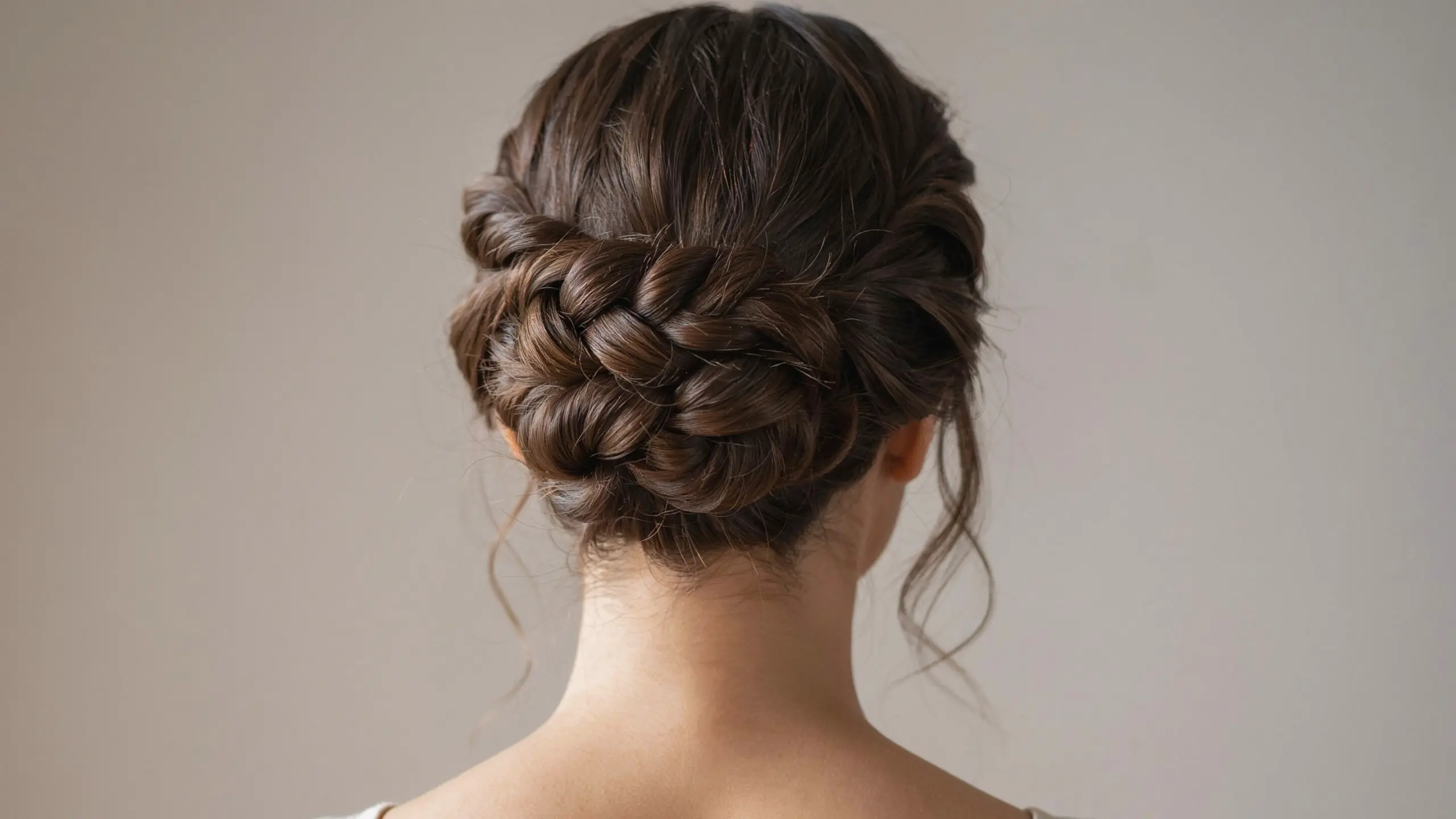 Twisted bun styled among romantic, low maintenance updo hairstyles