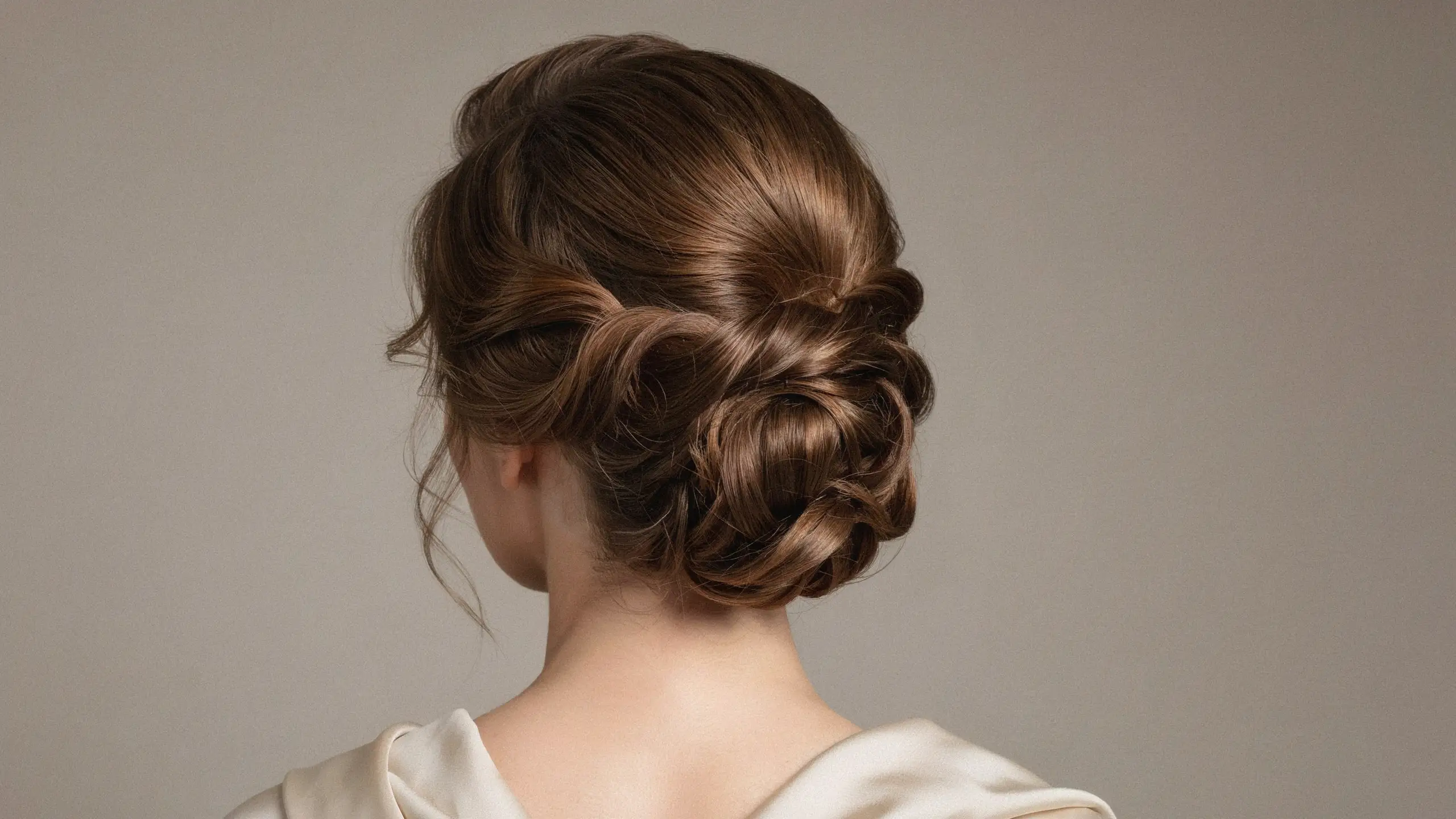Vintage inspired updo hairstyles with a polished twisted bun