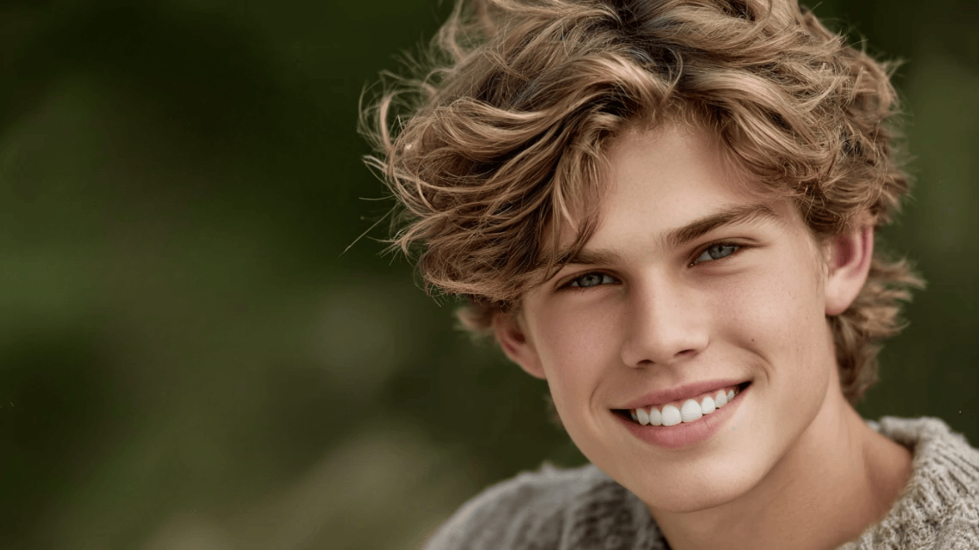 Wavy brush up haircut with natural volume and texture