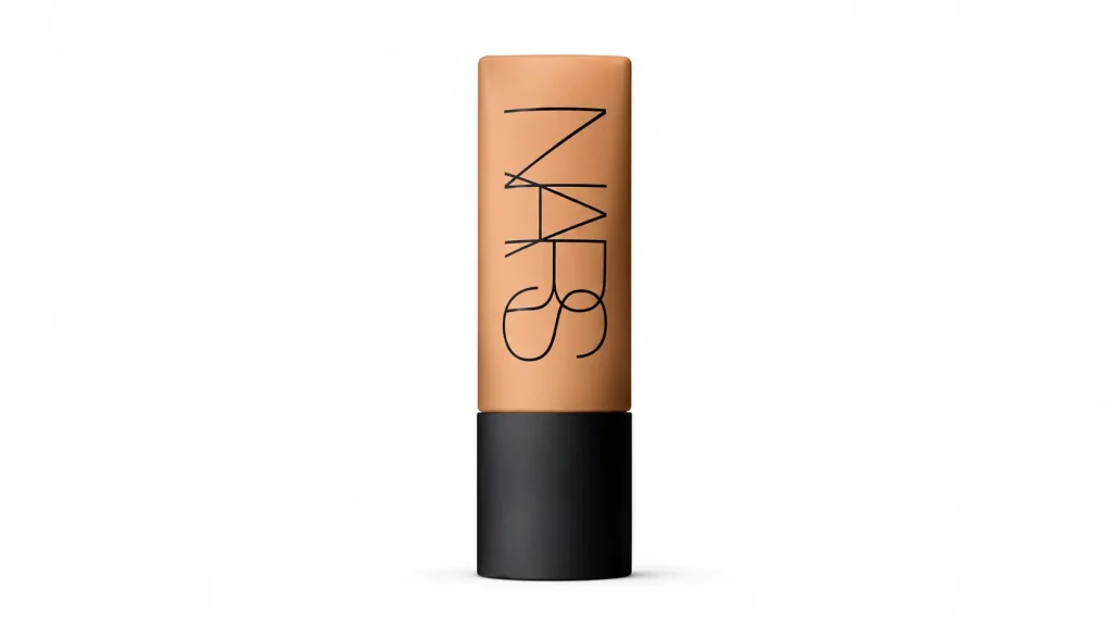 NARS makeup foundation stick with beige tube and black base displayed on a clean white background