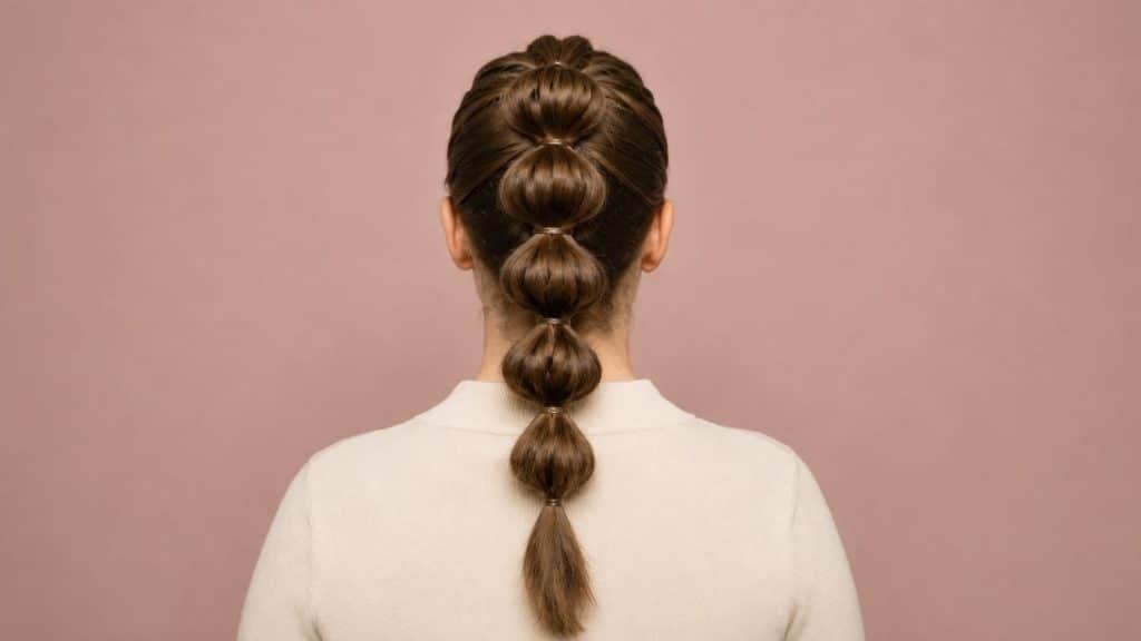Pull-through braid with full rounded sections creating a thick voluminous appearance