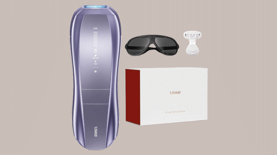 Ulike Sapphire Air 10 at-home laser hair removal device with ice-cooling technology.