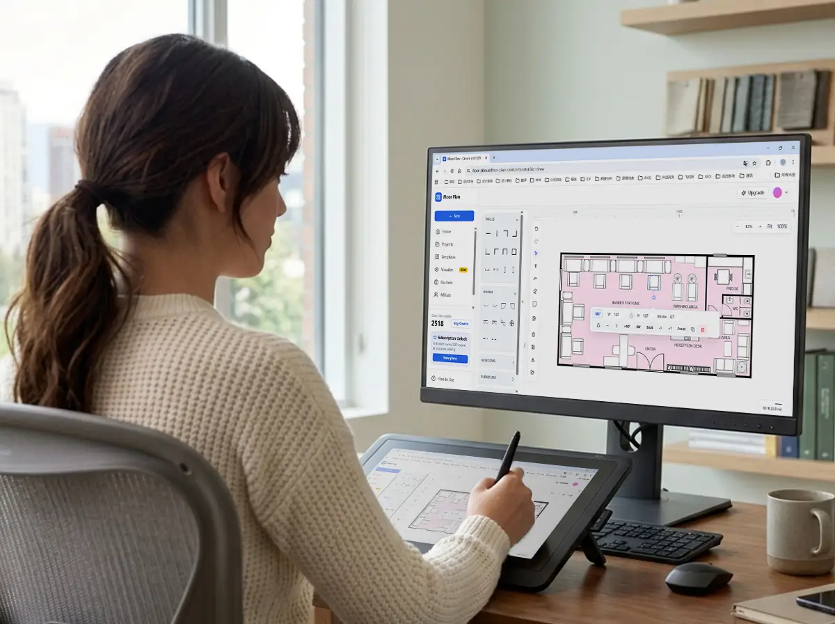 Creating and Comparing Flexible Floor Plan Ideas