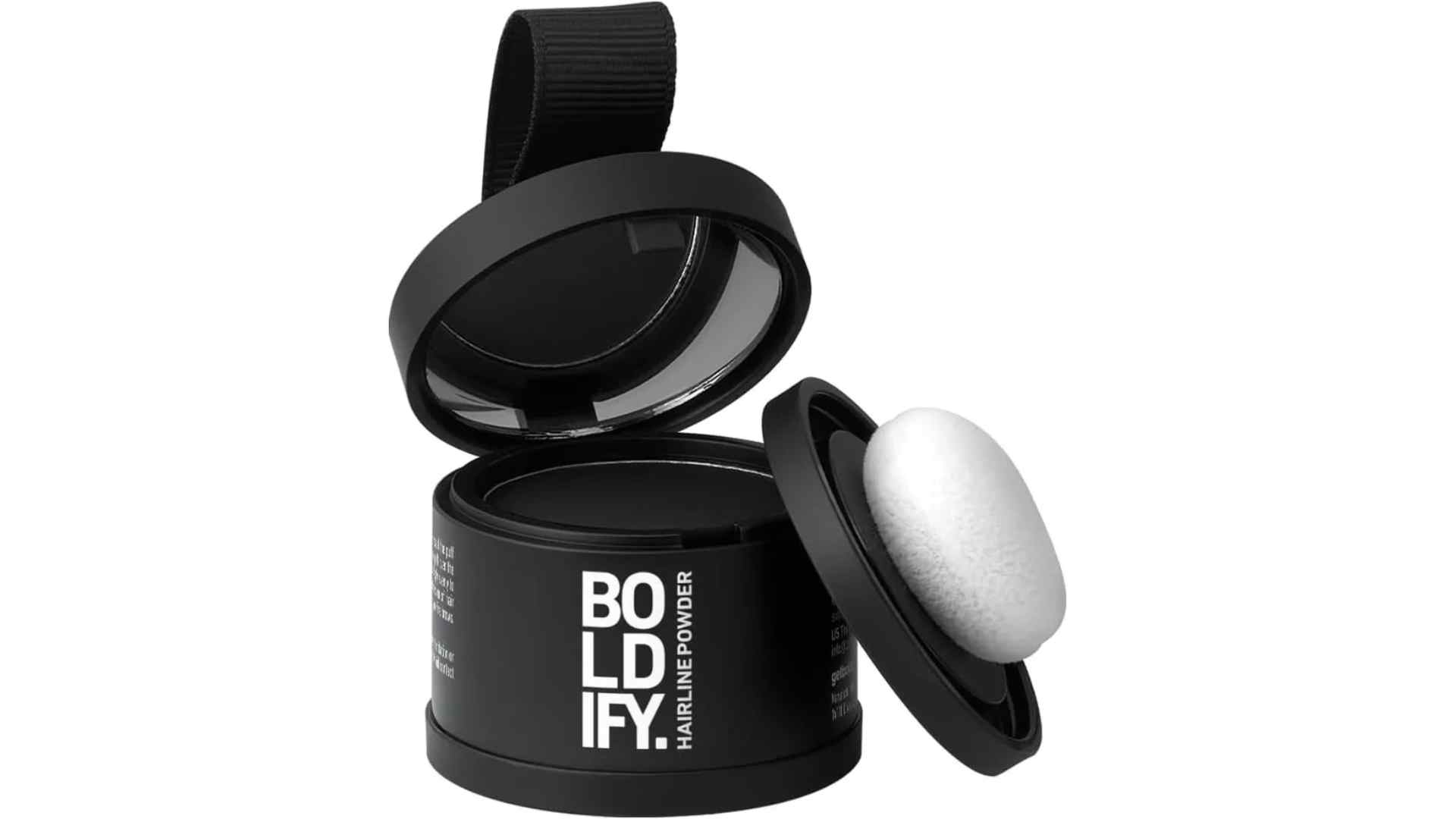 Boldify Hairline Powder root concealer for adding hairline coverage and hiding thinning areas