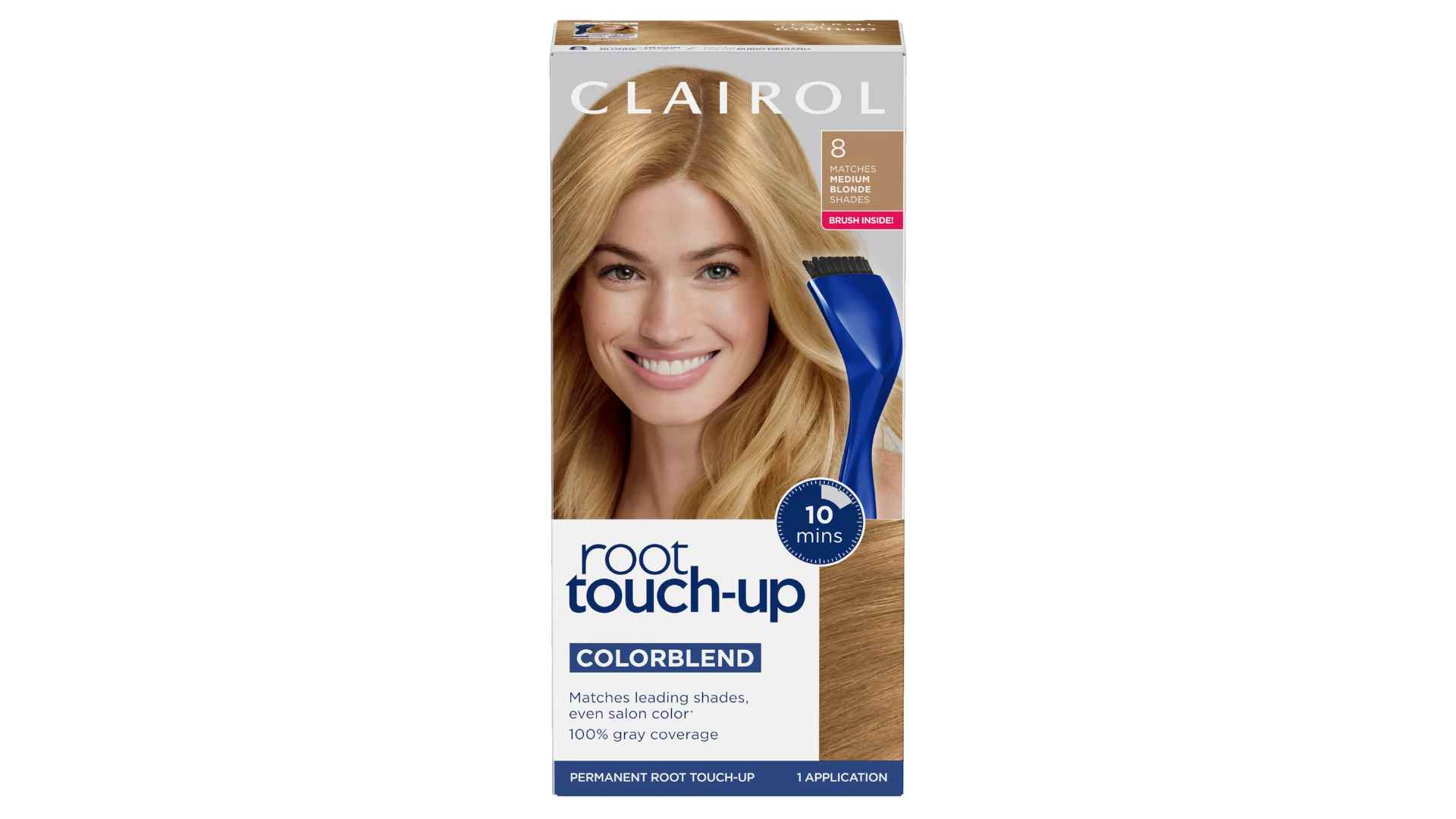 Clairol Nice 'n Easy Root Touch Up permanent hair color kit for covering gray root regrowth at home