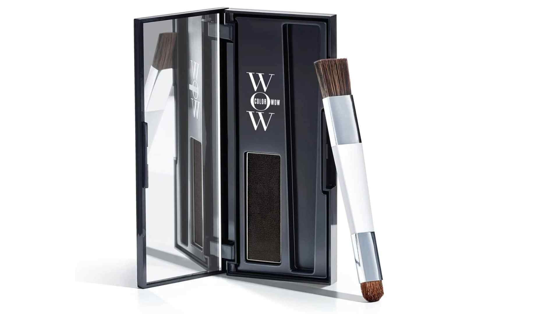Color Wow Root Cover Up powder applicator for instantly covering visible roots and gray hair