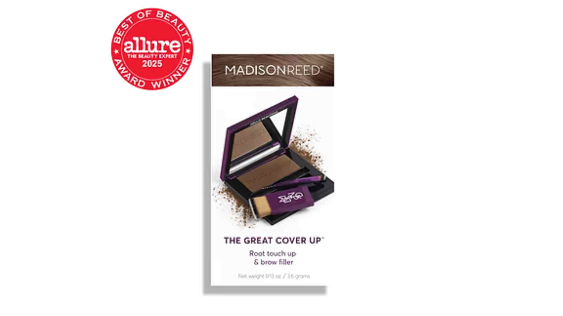 Madison Reed Root Touch Up Powder compact for precise coverage along hair part and hairline