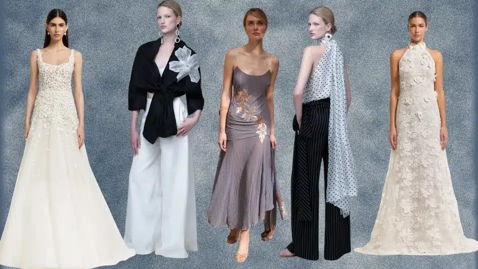 Greek fashion collage featuring linen dresses, flowing silhouettes, minimalist outfits, and Mediterranean-inspired designer clothing.